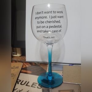 Single "Adult Beverage" Glass